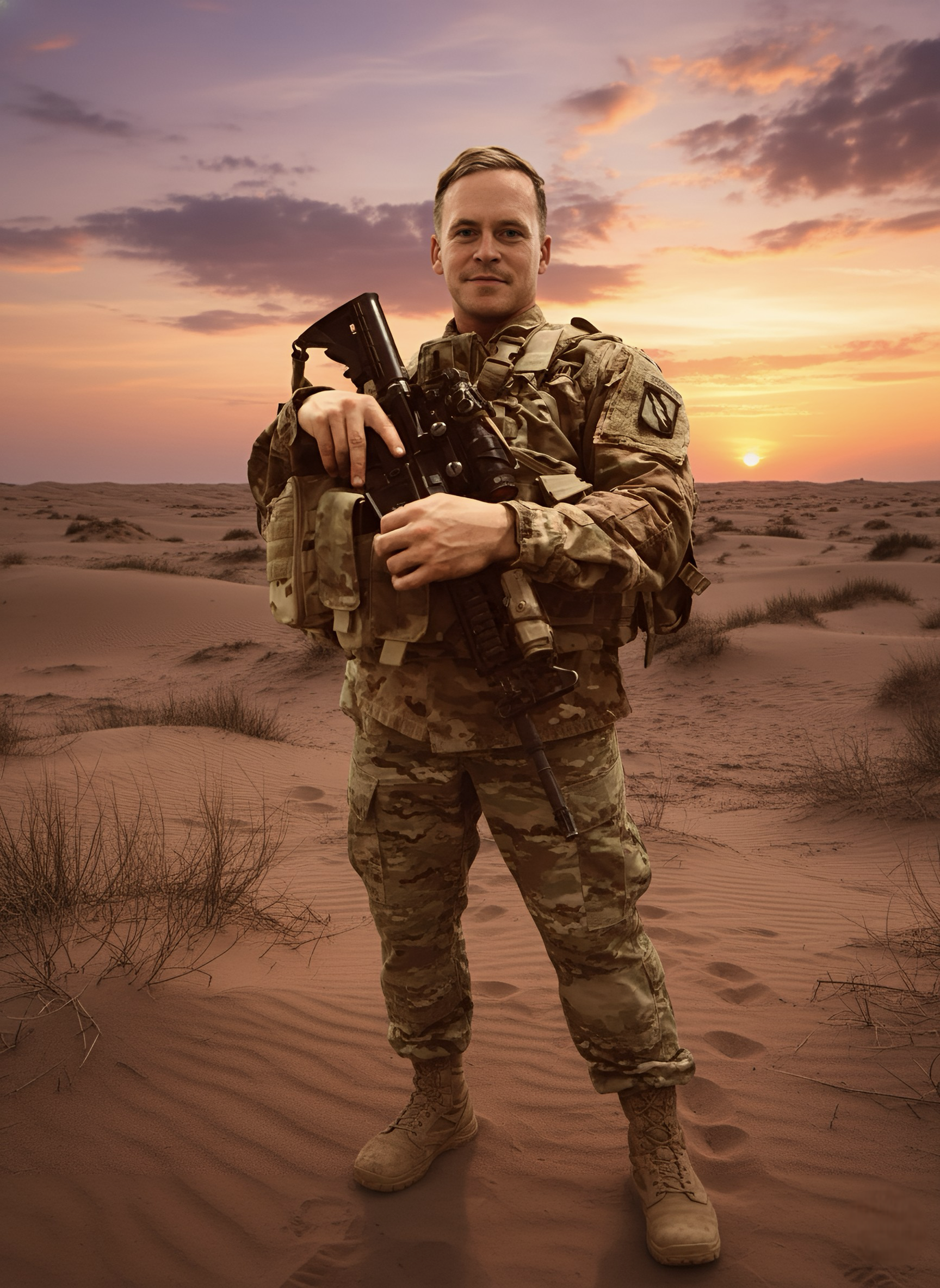 Kyle McCormick in military deployment - Army Ranger Infantry officer